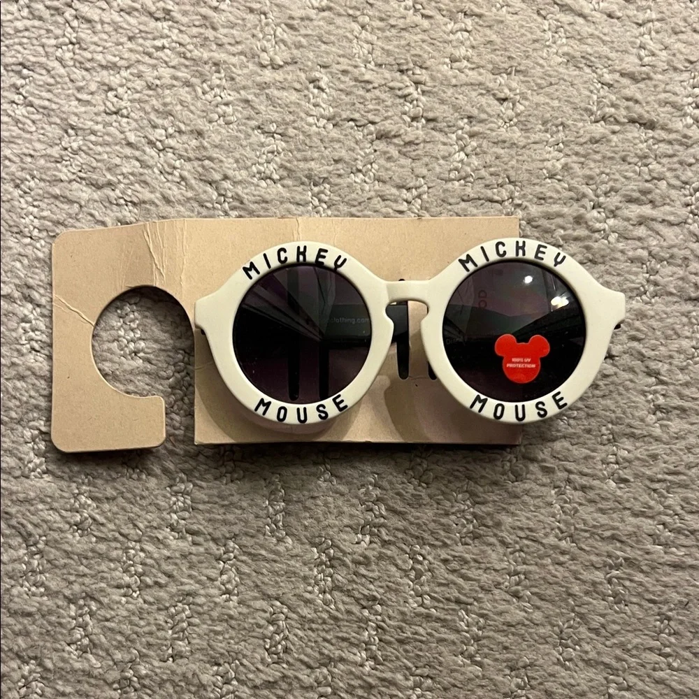 Kids Mickey Mouse White Sunglasses